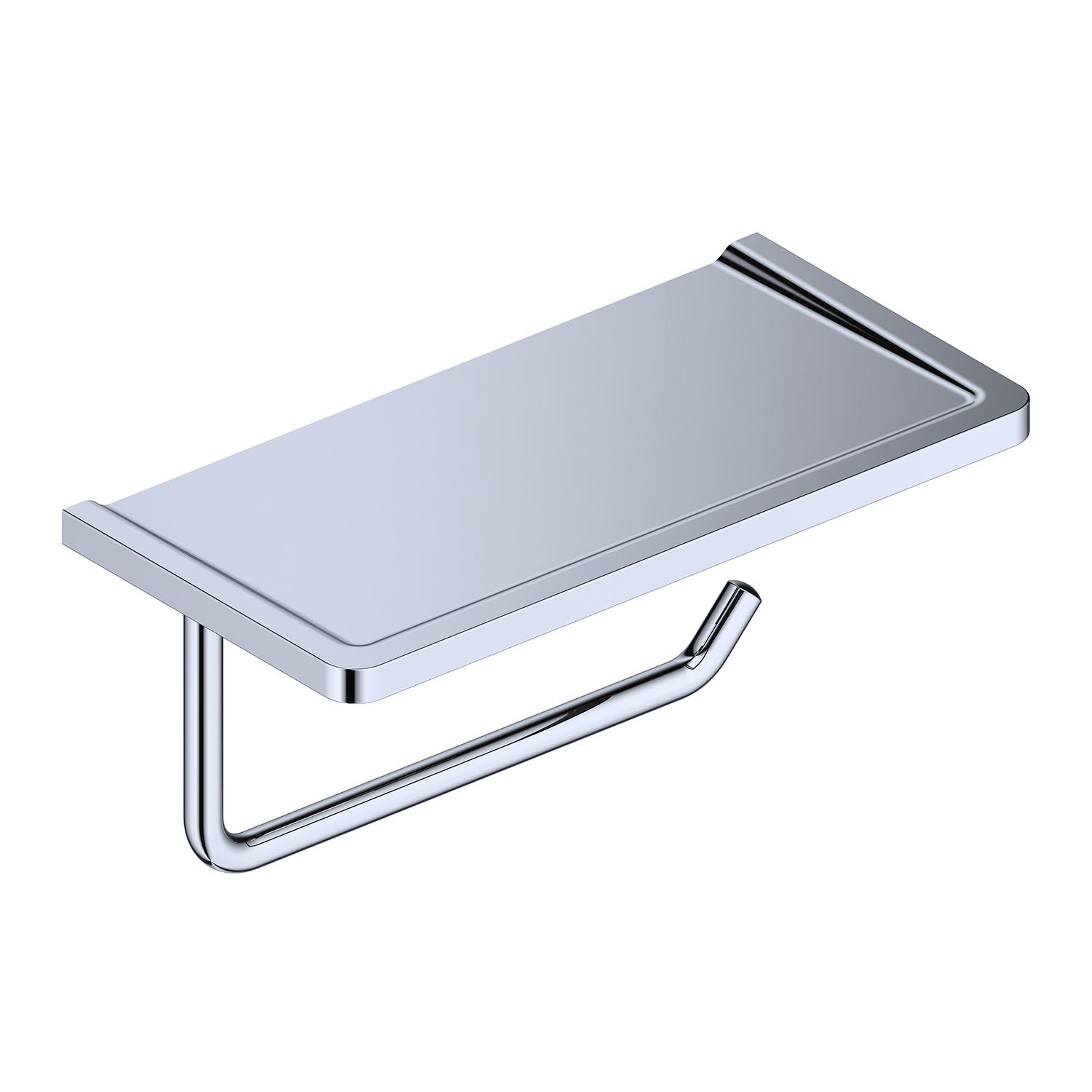 K-1325 Держатель туалетной бумаги с полочкой для телефона WasserKRAFT  - Вид №3