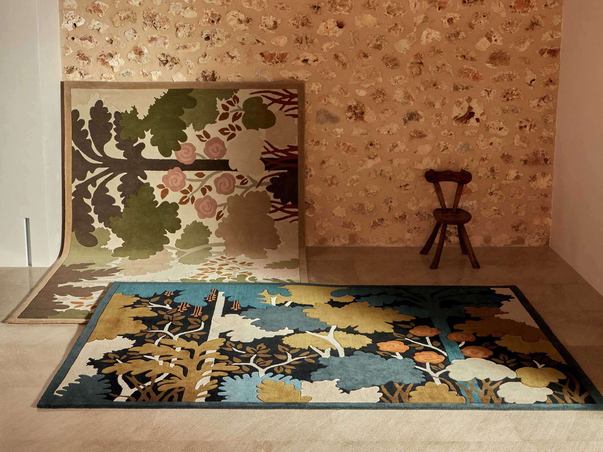 Прямоугольный шерстяной ковер ручной работы Élitis PASSIFLORE ARCH-00116675