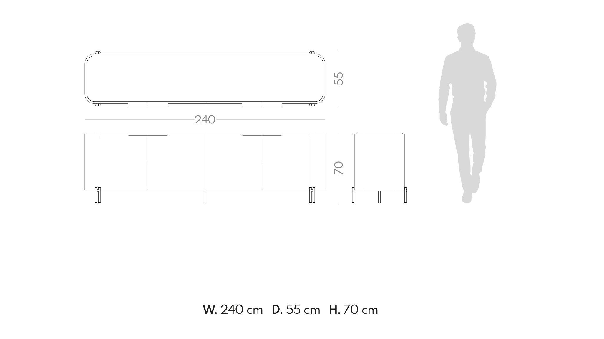 Деревянный шкаф с распашными дверями PRADDY Natur ARCH-00112680 - Вид №10