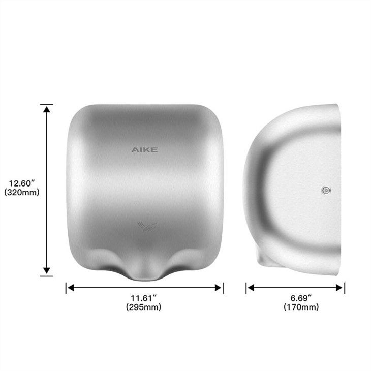 Сушилка для рук из нержавеющей стали AIKE AK2800_572  - Вид №5