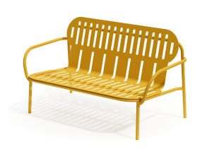 2-местный алюминиевый садовый диван с порошковым покрытием