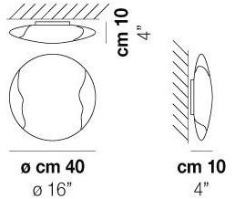 Vetreria Vistosi Стеклянный потолочный светильник Lio sun-id-1476353 - Вид №3