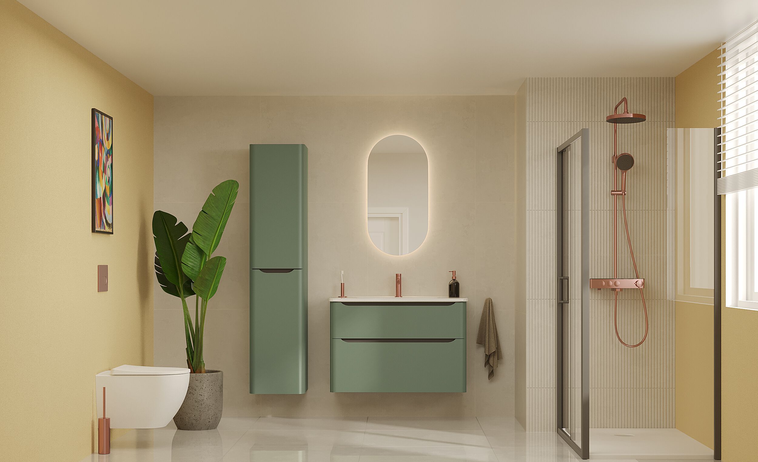 Подвесной шкаф для умывальника со встроенной раковиной VitrA Bathrooms Integra Round ARCH-00130433 - Вид №8