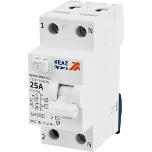УЗО КЭАЗ 2P 25А - защита от токов утечки и короткого замыкания 89341822