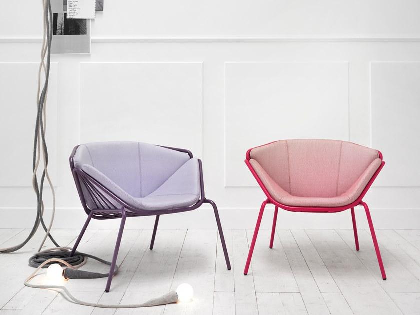 TrabA' Кресло из ткани с подлокотниками Skin 0081-met - Вид №1