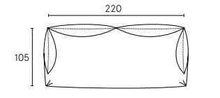 3-местный тканевый диван ALBEDO MODEL ARCH-00047969 - Вид №2