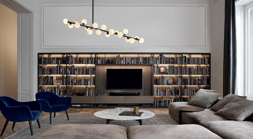 Poliform Модульный деревянный книжный шкаф sun-id-1516130 - Вид №15