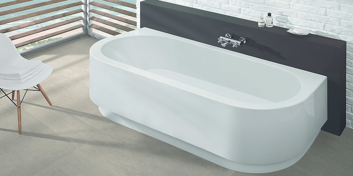 Ванна пристенная HAPPY D. 180х80 см с аэромассажем Deluxe HOESCH 6180 - Вид №1