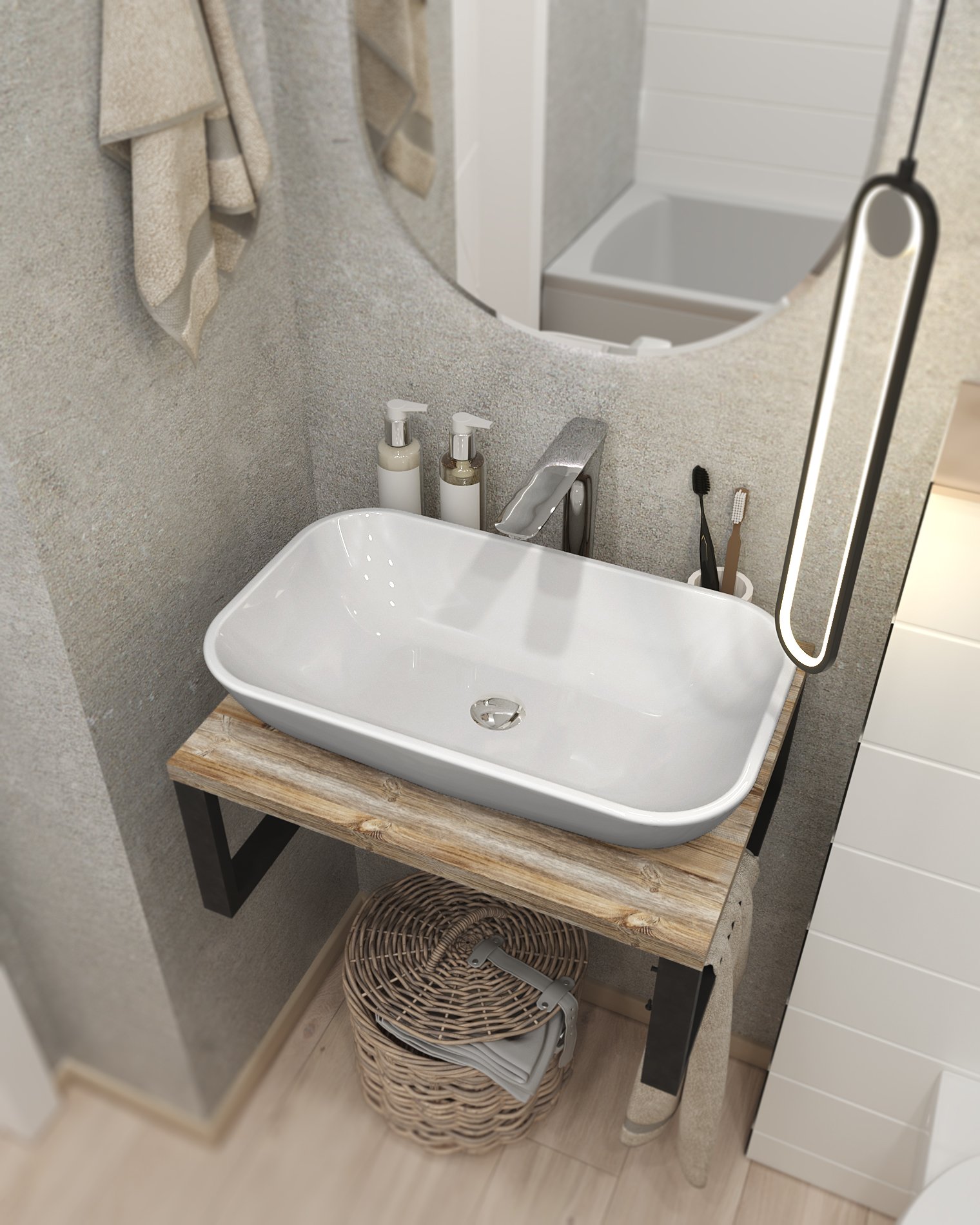 Столешница GRUNGE LOFT 60 Дуб Вотан 1 Marka Ц0000001584 - Вид №1