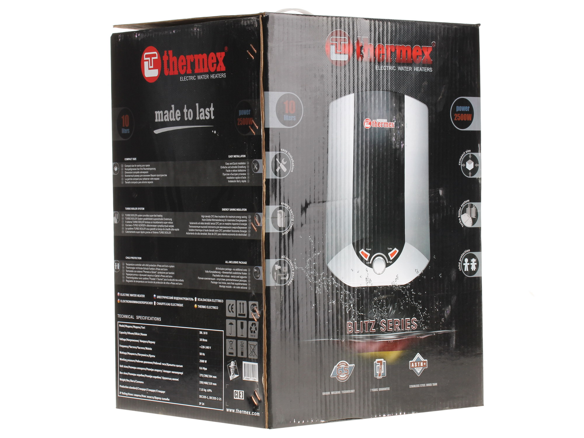 6702879 Водонагреватель электрический Thermex IBL 10 O STDN-0017083 - Вид №9
