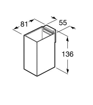 Металлический настенный держатель зубной щетки Roca Рубик ARCH-00124777 - Вид №2