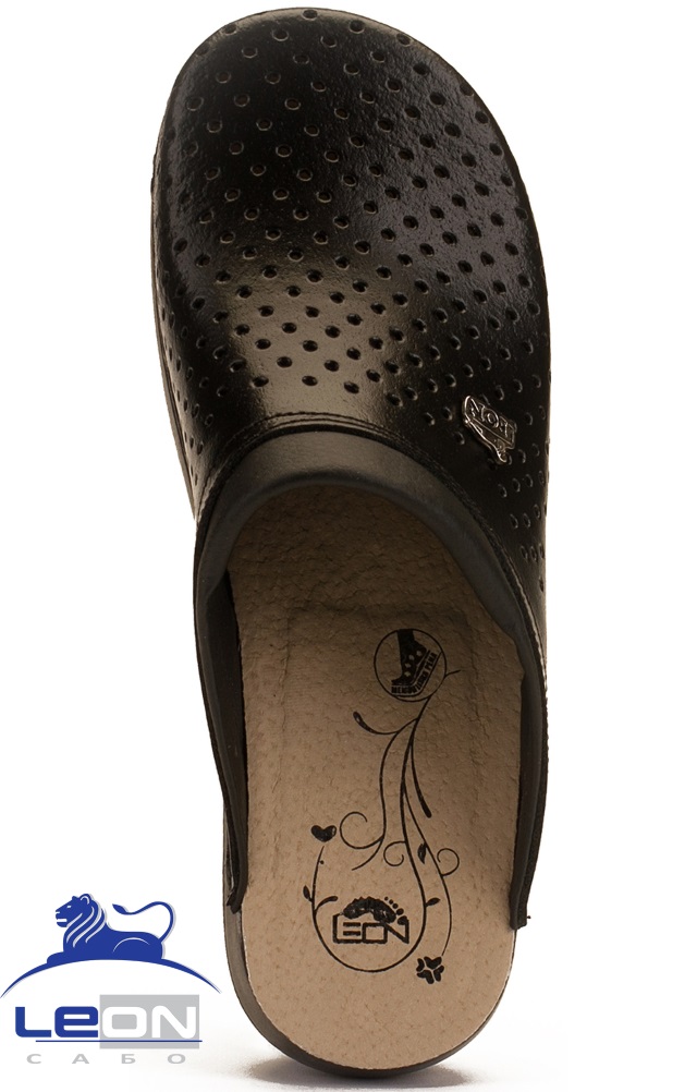 62035 Сабо "Leon LIGHT" женские черные LEON  Сабо и сланцы размер 37  - Вид №1