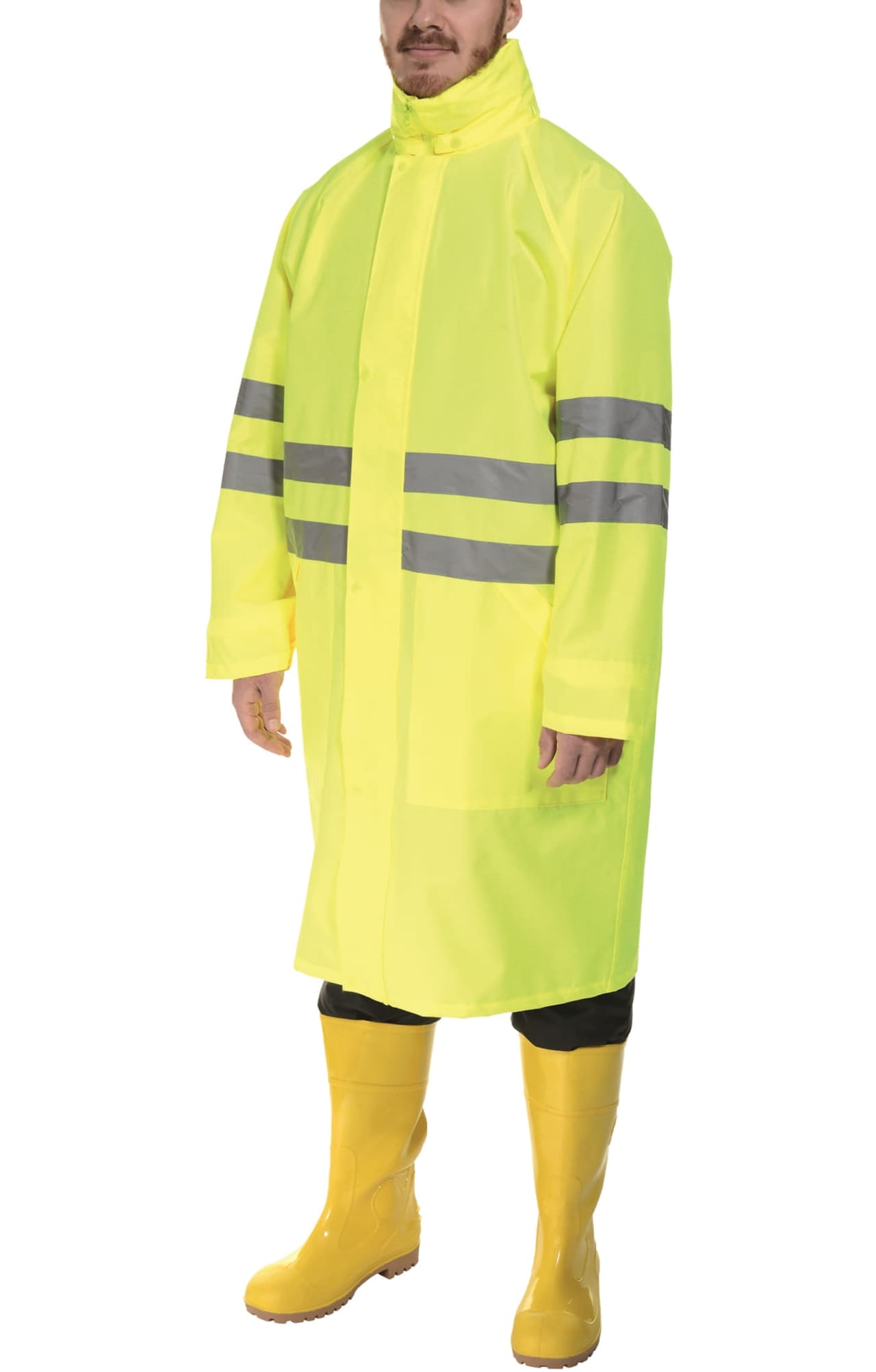 5044190 Плащ влагозащитный Альбатрос Плюс М лимонный  Непромокаемая спецодежда  размер XL  - Вид №2