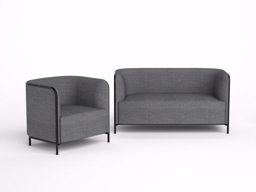 GABER Кресло из ткани с подлокотниками Place 280. - Вид №5