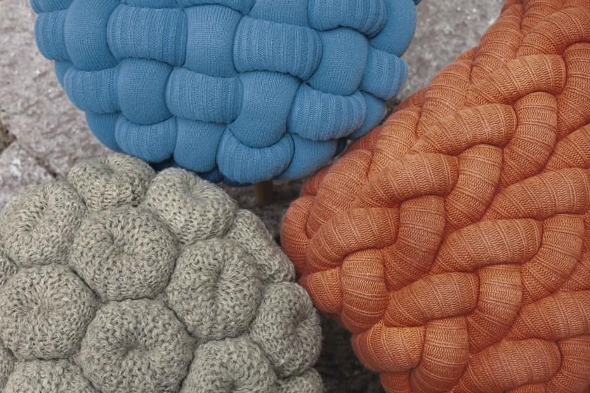 GAN Табурет с обивкой из шерсти Knitted stools sun-id-1353620 - Вид №3