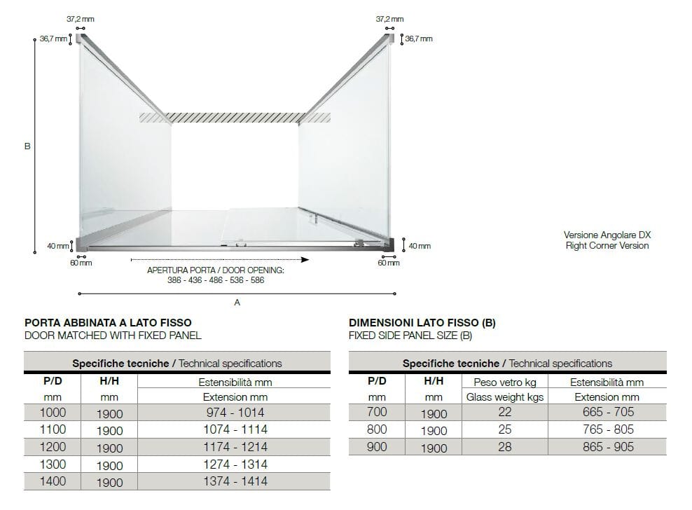 Душевая кабина из алюминия и стекла TAMANACO ECOPSC50 ARCH-00041649 - Вид №4