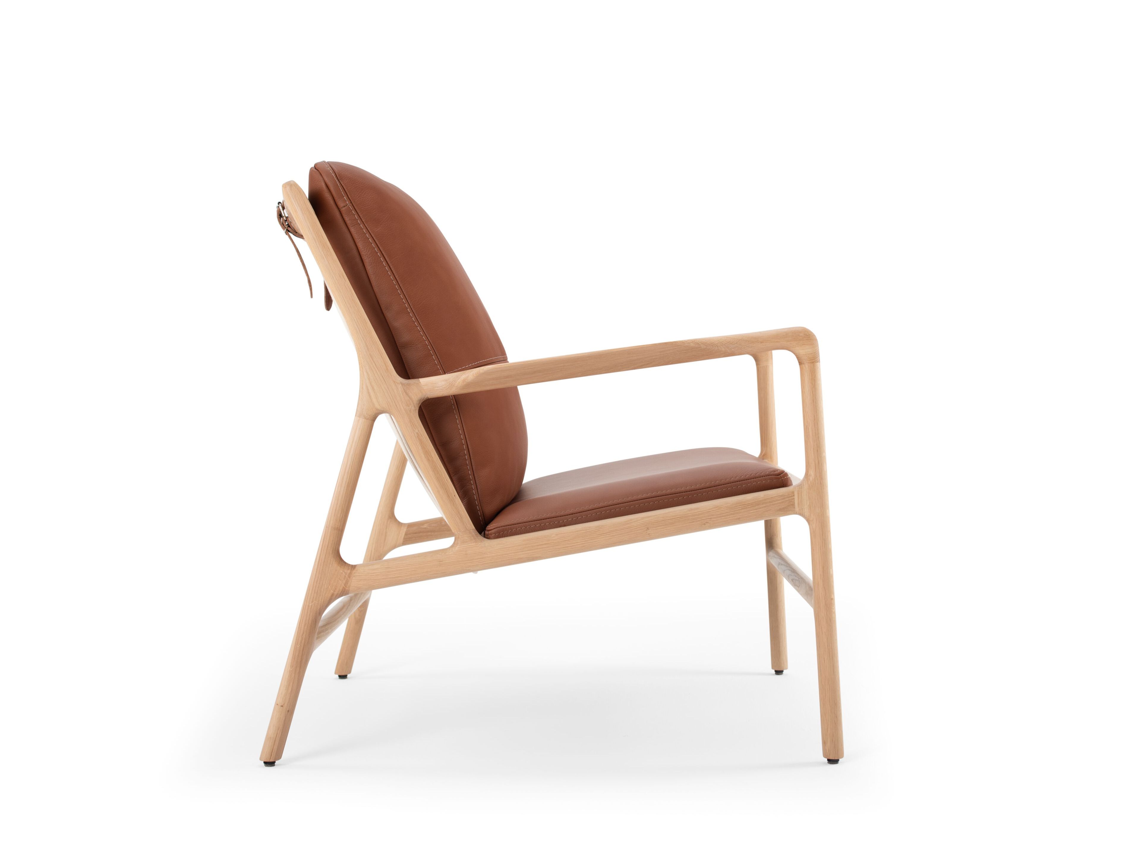 Дубовое кресло с кожаной подушкой Gazzda Dedo ARCH-00089715 - Вид №1