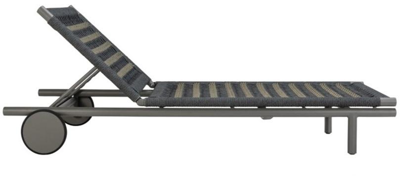 JANUS et Cie Садовый шезлонг из морского троса и алюминия Anatra sun-id-1440418 - Вид №3