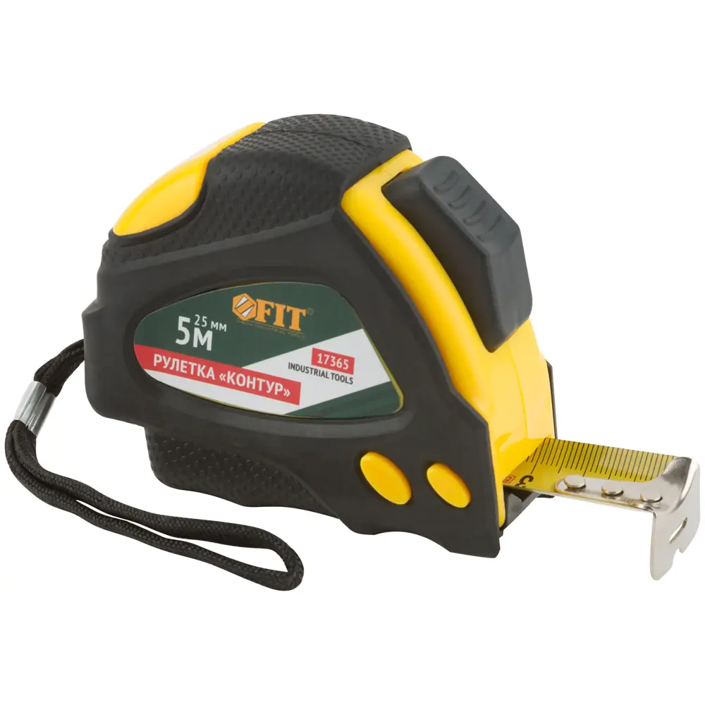 Рулетка Fit Контур, с автостопом, 5 м x 25 мм 83847327 STLM-2179980 