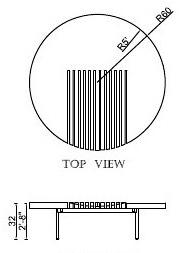 ENNE Круглый журнальный столик Izzy sun-id-1449266 - Вид №2