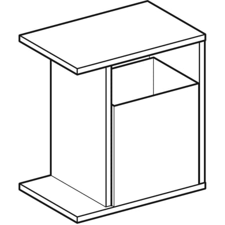 840137000 Шкафчик Geberit iCon с многофункциональным ящиком Geberit  - Вид №1