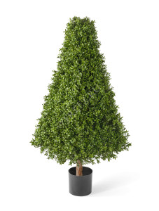 10.44804N Самшит-пирамида уличный на каркасе Цветочная коллекция