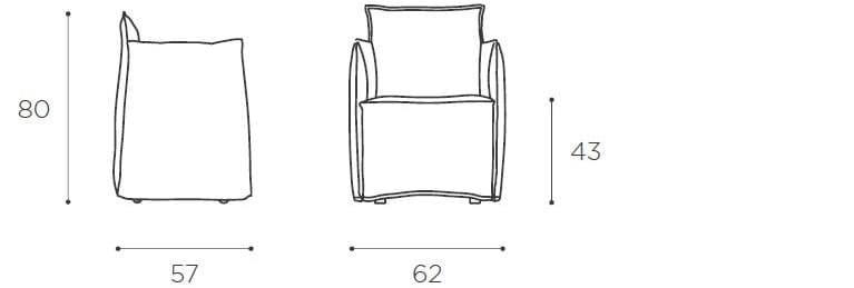 Бархатное кресло с подлокотниками EPÒNIMO Medven ARCH-00053959 - Вид №4