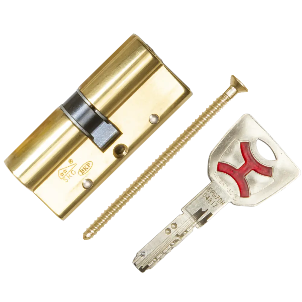 Цилиндр Cisa AP4S OP3S1-13.66, 30x10x30 мм, ключ/ключ, цвет латунь STLM-2177665 - Вид №1