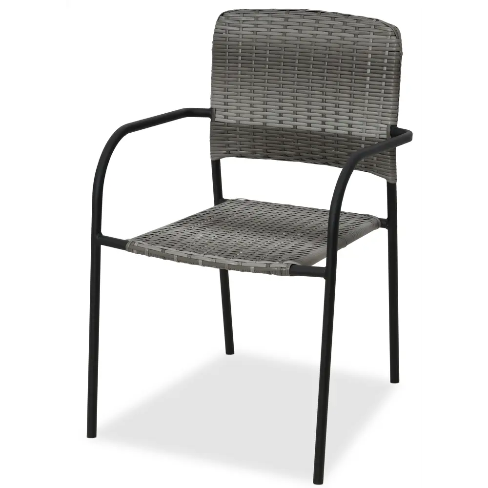 Кресло садовое Zena 61x57x85 см пластик серый Santreyd нет STLM-2092218 - Вид №1