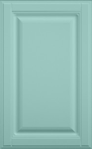 Фасады для кухни Кантри Фрезеровка «Прямоугольник Фолк» 803 Бирюзовая пастель