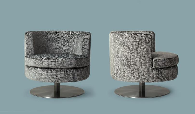 Borzalino Вращающееся кресло из бархата sun-id-1505808 - Вид №3