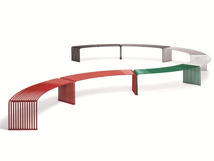 Металлическая изогнутая скамья без спинки Urbantime Zeroиндексы.015 ARCH-00093350