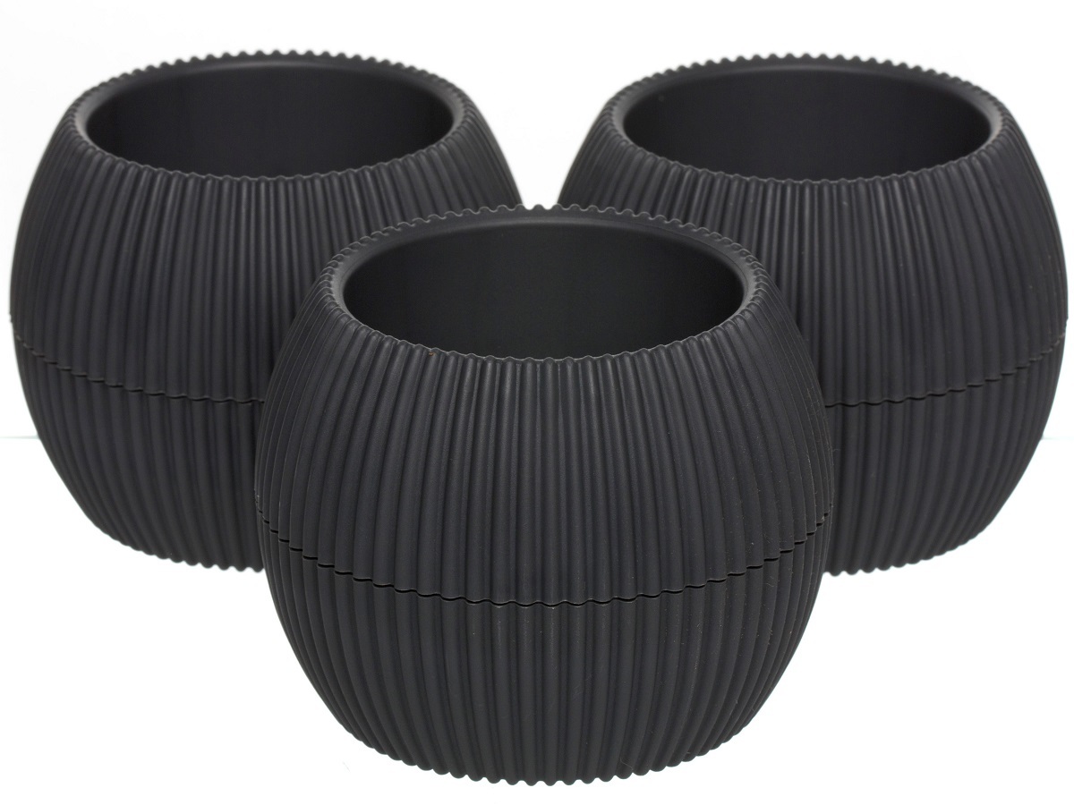 Горшок для цветов Lago 0.15L Anthracite NAVAKO 16047 - Вид №3