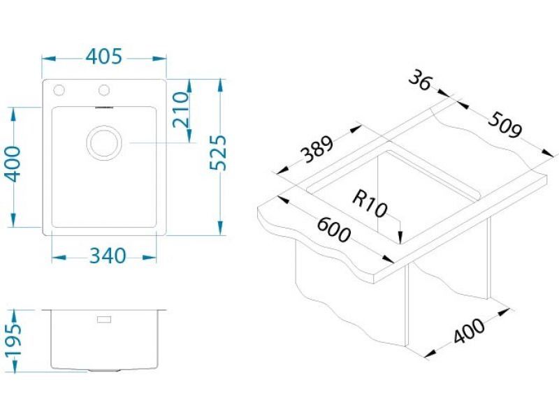 Мойка Alveus Pure 10 1103607 - Вид №1
