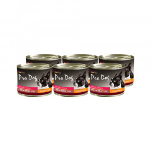 ПР0025893*6 Корм для собак курица, утка конс. 200г (упаковка - 6 шт) PRO DOG