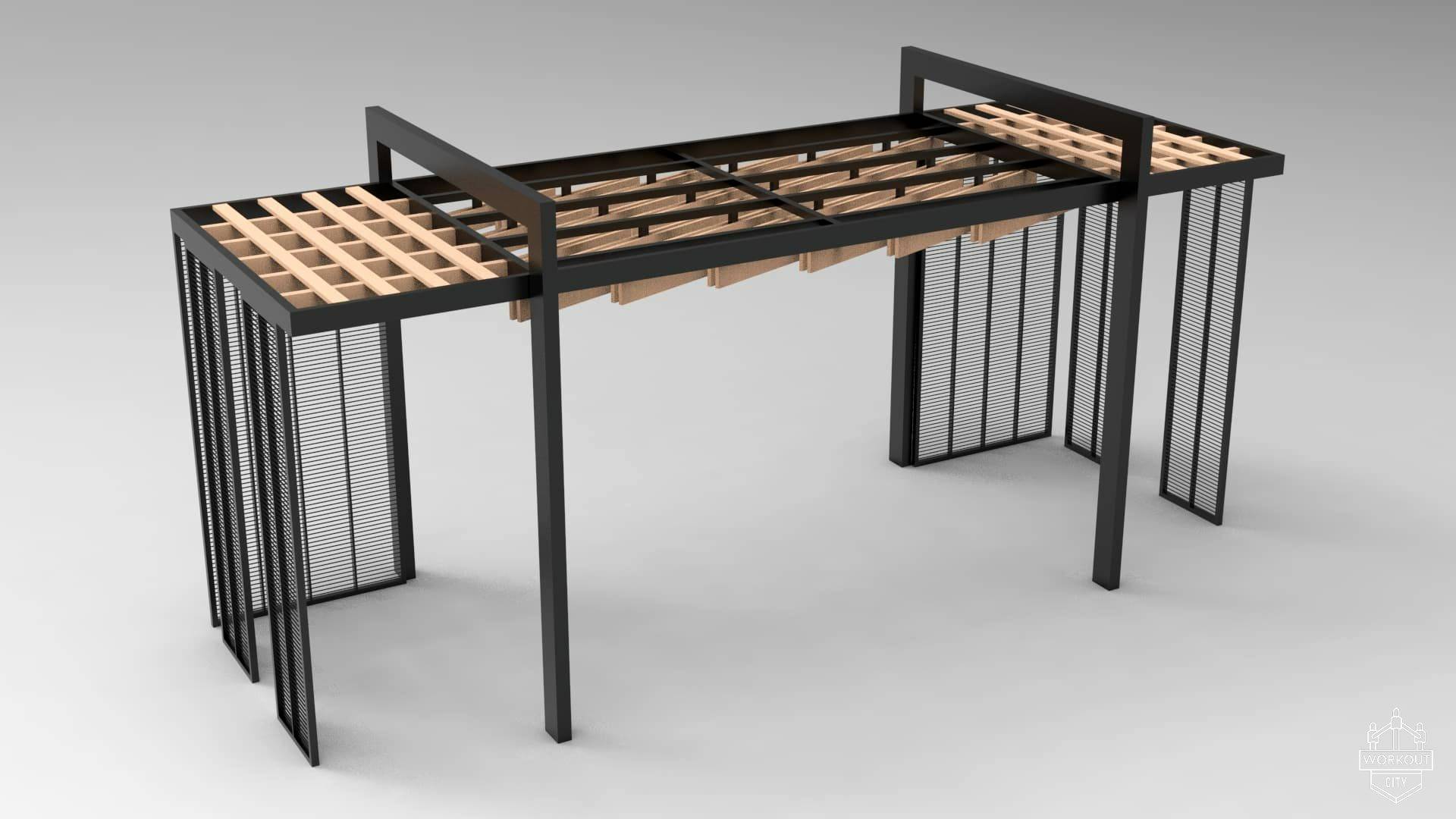 14477 СОНАТА Modern, навес парковый LAB.Space 