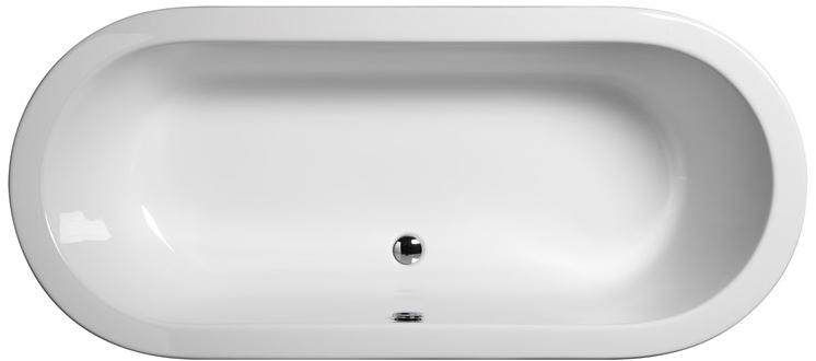 GSI ceramica Отдельностоящая овальная акриловая ванна Kube Vat80 - Вид №1