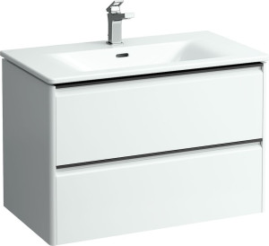 H8617052611041 Тумба с раковиной 800 мм, 2 ящика, включает в комплект органайзер LAUFEN PRO