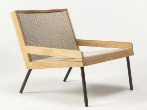 Ethimo Кресло из тика и полипропиленовой веревки с подлокотниками Allaperto