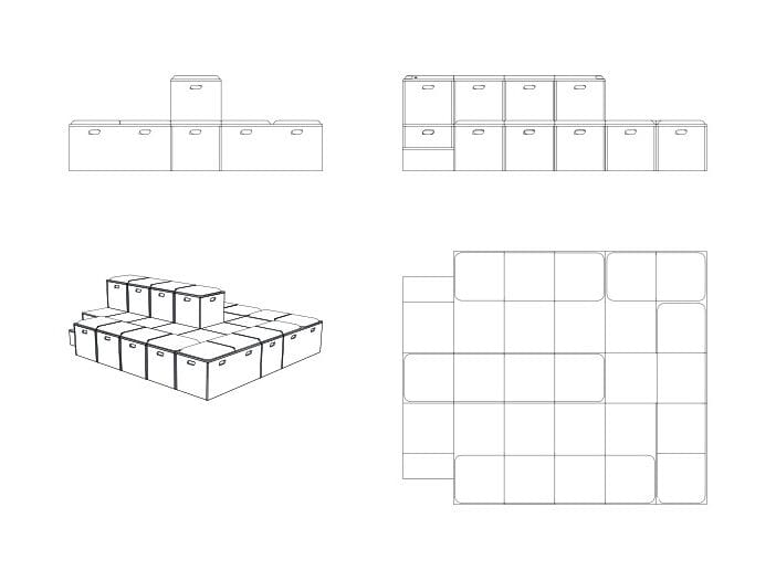 Высокий деревянный стул Bõln Kub ARCH-00135660 - Вид №8