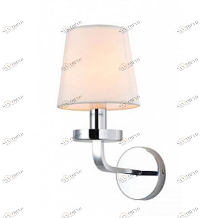 Бра металлическое с абажуром белое Arabeschi A3260AP-1CC ARTE LAMP ARABESCHI 00-3929868 Белый;серебро 