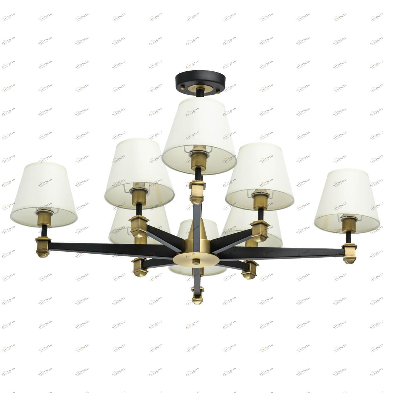 Потолочная люстра MW-Light ДельРей 700013408 кремовая MW-LIGHT ДИЗАЙНЕРСКИЕ, ДЕЛЬРЕЙ 194709 Кремовый 