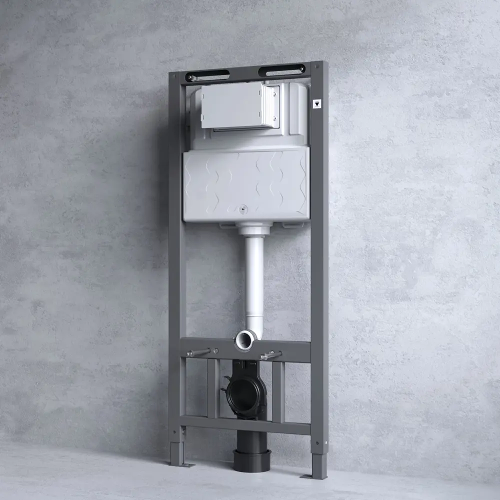 Комплект инсталляции AM.PM Tech с безободковым унитазом Sensea Neo клавиша AM.PM Tech L хром STLM-2180231 - Вид №5