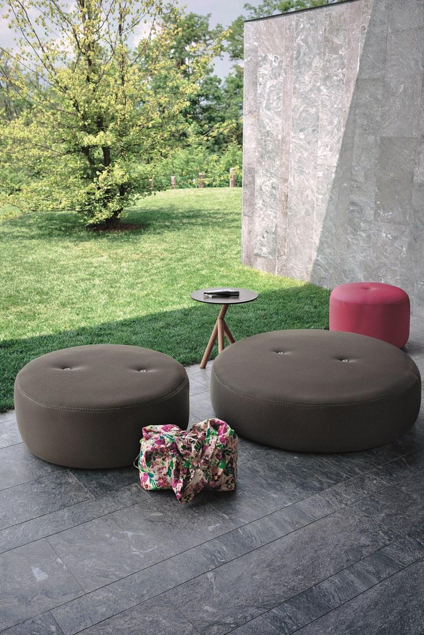 RODA Круглый садовый пуф из ткани Double sun-id-1364612 - Вид №6