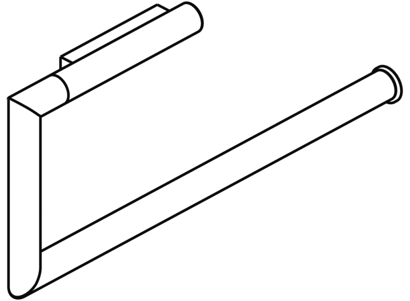 162.21.200XA Держатель туалетной бумаги 2-кратный HEWI System 162 | Edelstahl  - Вид №3
