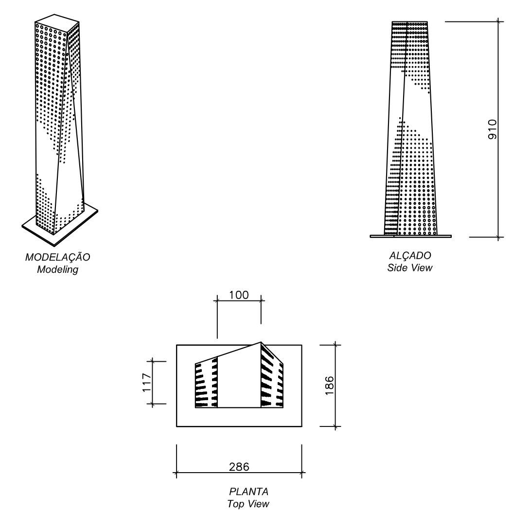 Стальной боллард Corten™ amop Hybrid ARCH-00085425 - Вид №3