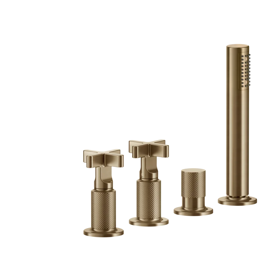 Смеситель для ванны 58143 726 Gessi Inciso ТЕПЛАЯ БРОНЗА BR. PVD 58143726