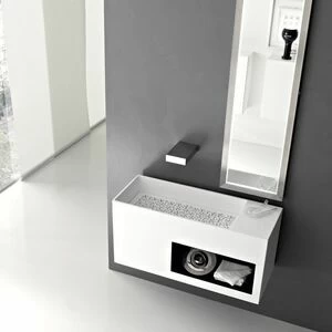 45746 Подвесная раковина настенная овальная Toscoquattro  белая