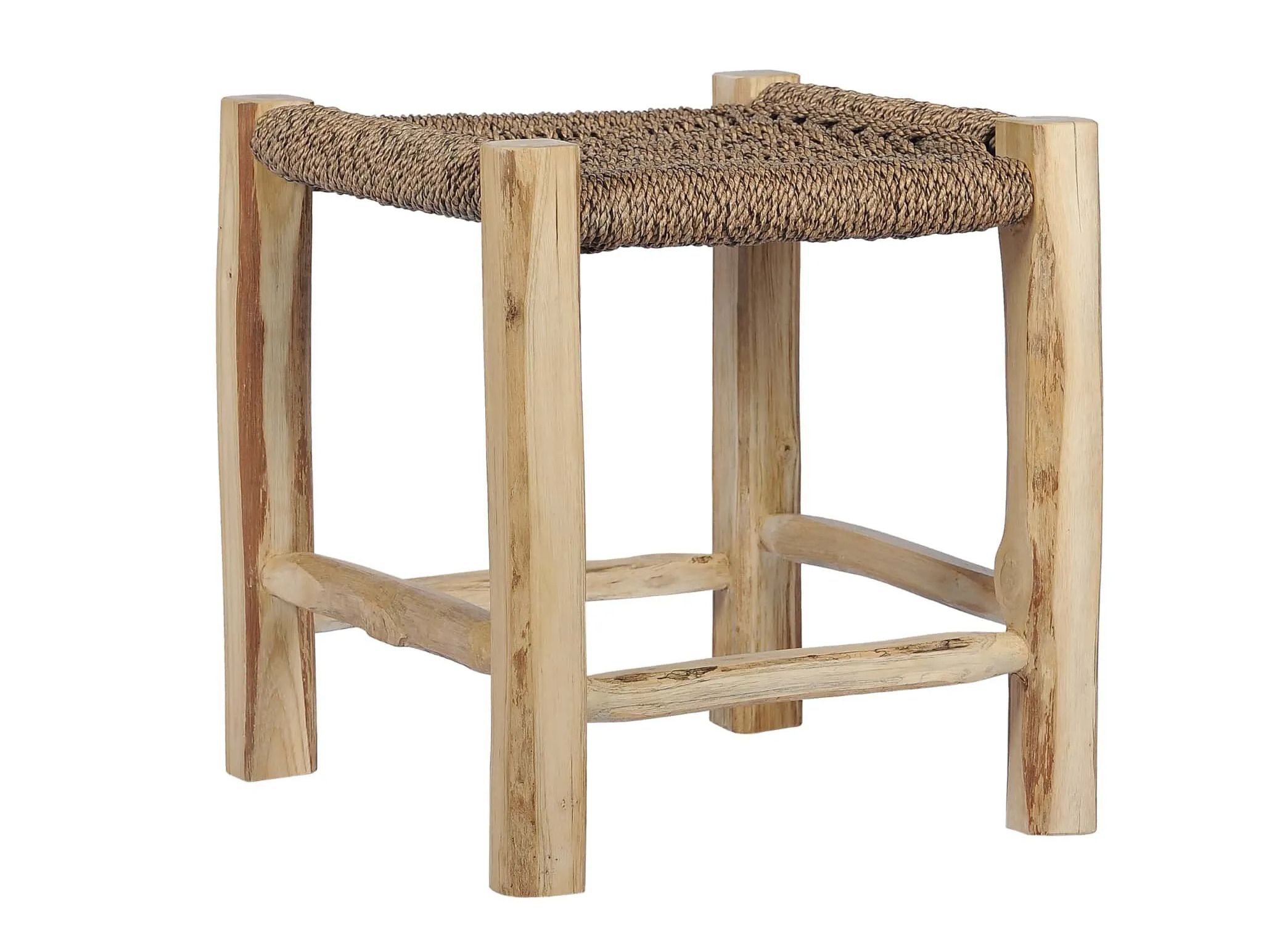 Садовый стул из тикового дерева и синтетической веревки с подставкой для ног cbdesign Sauvage ARCH-00132770 - Вид №7