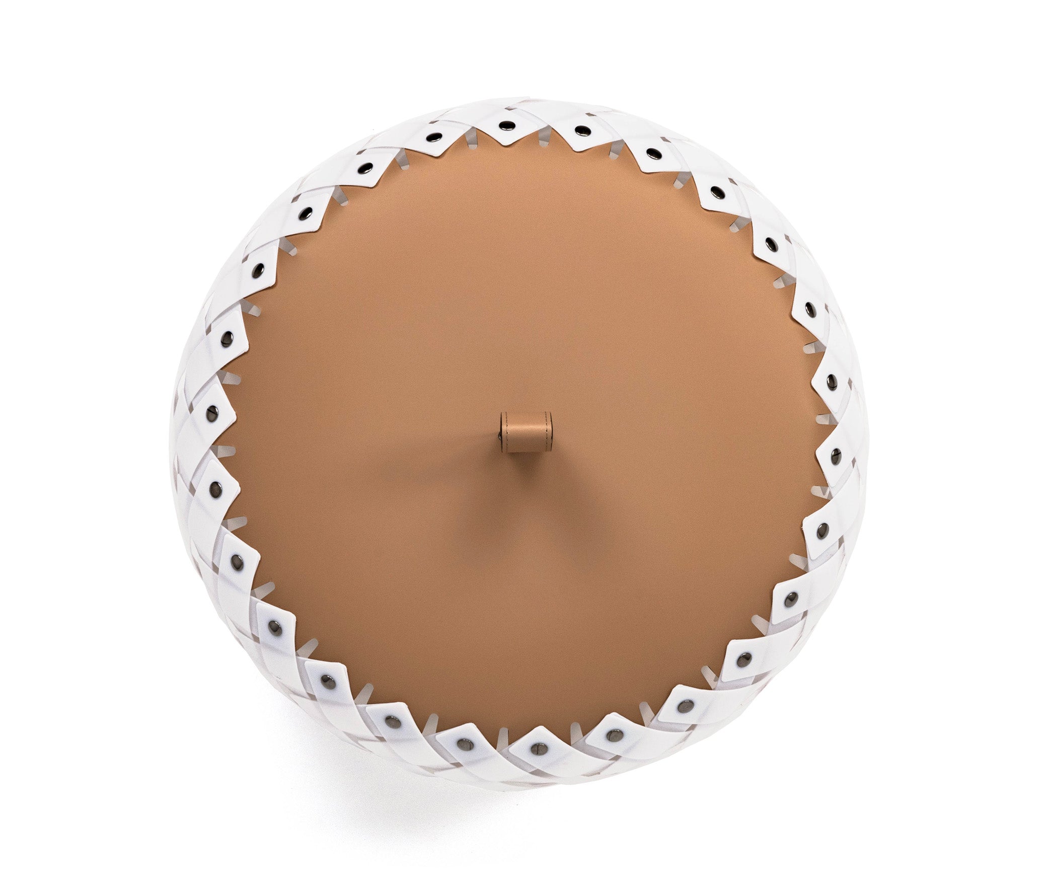 Напольный фонарь Almeria - Ø 45XH36 см / регенерированная кожа_белый Pinetti 00.2074.082.000 - Вид №4